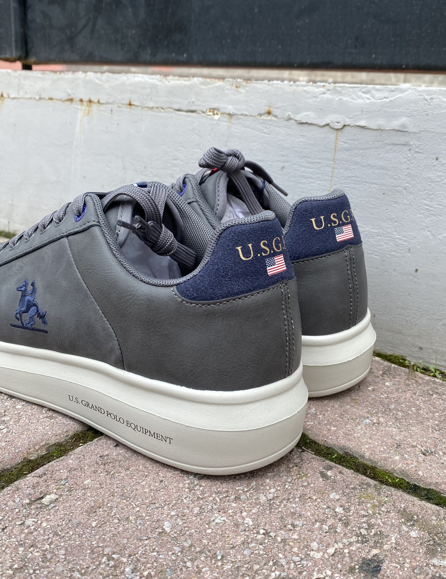 US GRAND POLO ανδρικά γκρι casual sneakers GPM528301G φωτογραφία